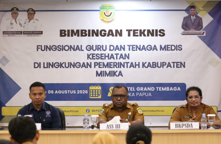 Tingkatkan Kompetensi ASN BKPSDA Mimika Gelar Bimtek Jabatan Fungsional Guru dan Tenaga Kesehatan
