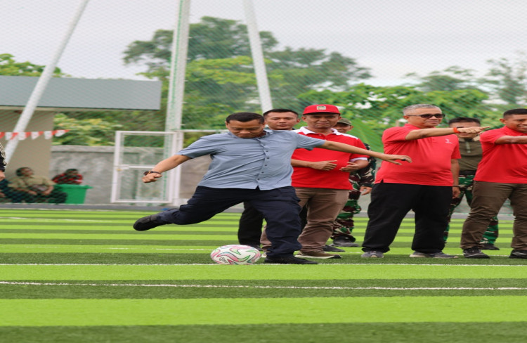 Turnamen Mini Soccer Pangkoops TNI Habema 2026 Semarakkan HUT ke-81 Kemerdekaan RI di Timika