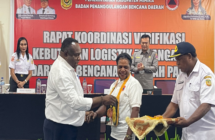 Perkuat Kesiapsiagaan Bencana, BPBD Mimika Dorong Sinkronisasi Kebutuhan Logistik Se-Tanah Papua