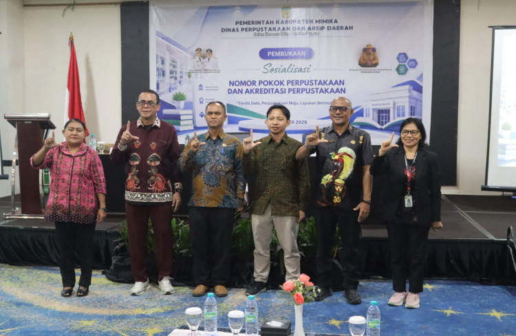 Perkuat Tata Kelola dan Mutu Layanan, Perpustakaan Mimika Sosialisasikan NPP dan Akreditasi