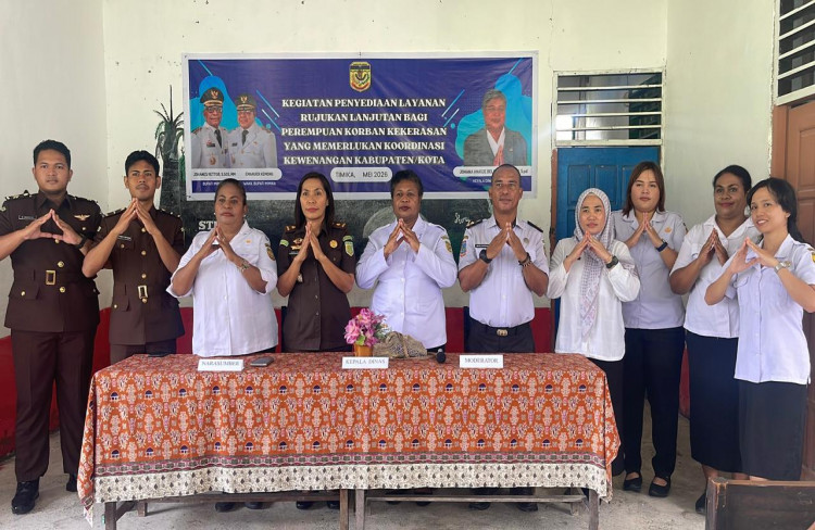 DP3AP2KB Mimika Gelar Kegiatan Layanan Rujukan Lanjutan bagi Perempuan Korban Kekerasan di Wonosari Jaya