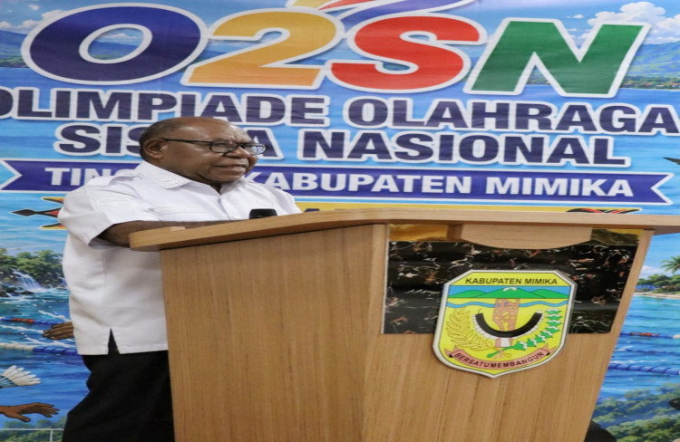 Dinas Pendidikan Mimika Gelar Ajang Talenta Siswa, Wakil Bupati Buka O2SN dan FLS3N