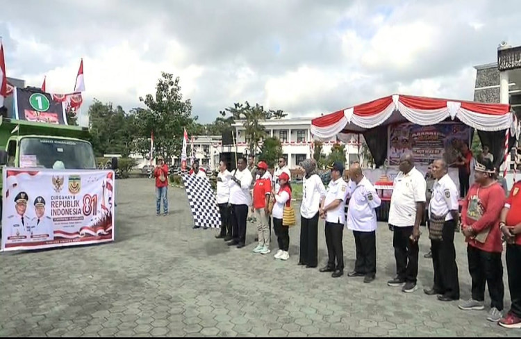Semarak HUT ke-81 RI, Karnaval Kendaraan Hias Meriahkan Kabupaten Mimika